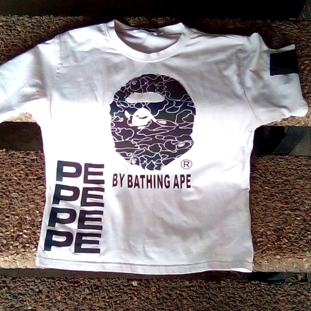 BAPE T-SHIRT with reflective Camo logo featured